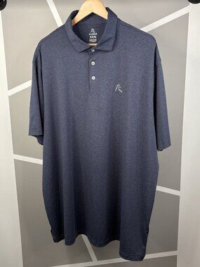 RHOBACK Golf Polo Mens 3XL Heather Blue Performance Stretch Short Sleeve Shirt
